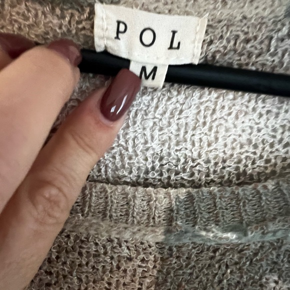 POL Textured Knit Sweater in Neutral Tones - Picture 3 of 3
